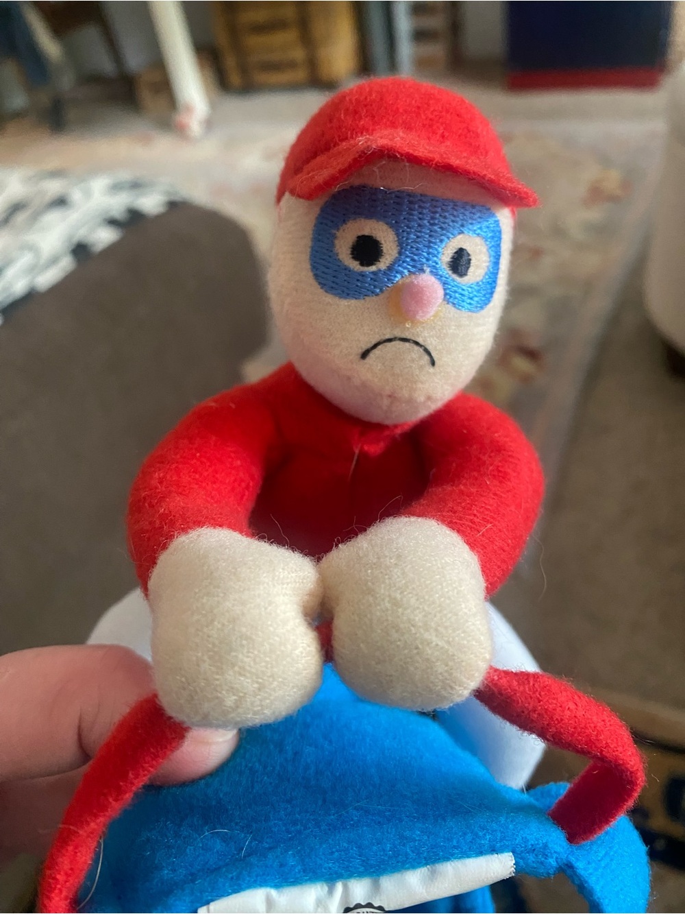 Small Pet Costume Jockey Red and Blue Ride Along New